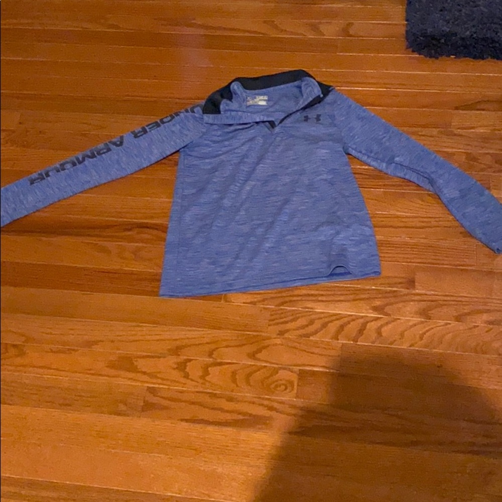 Under armor blue polo shirt